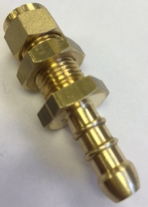 Gas Connector - 8mm (5/16'') Bulkhead Nozzle